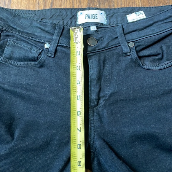 Paige black skyline skinny jeans, size 27 - Picture 4 of 8